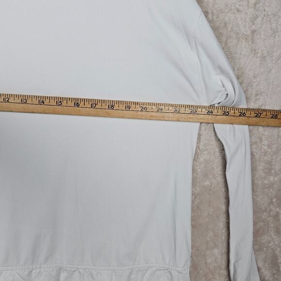 Lululemon Ease Of Mind Shirt 8 White Mixed Media Classic Athleisure Preppy Gym - Picture 5 of 5